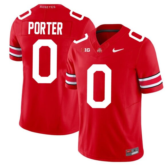 Youths Kids Mens Womens Quincy Porter Red Vapor Stitched Jersey